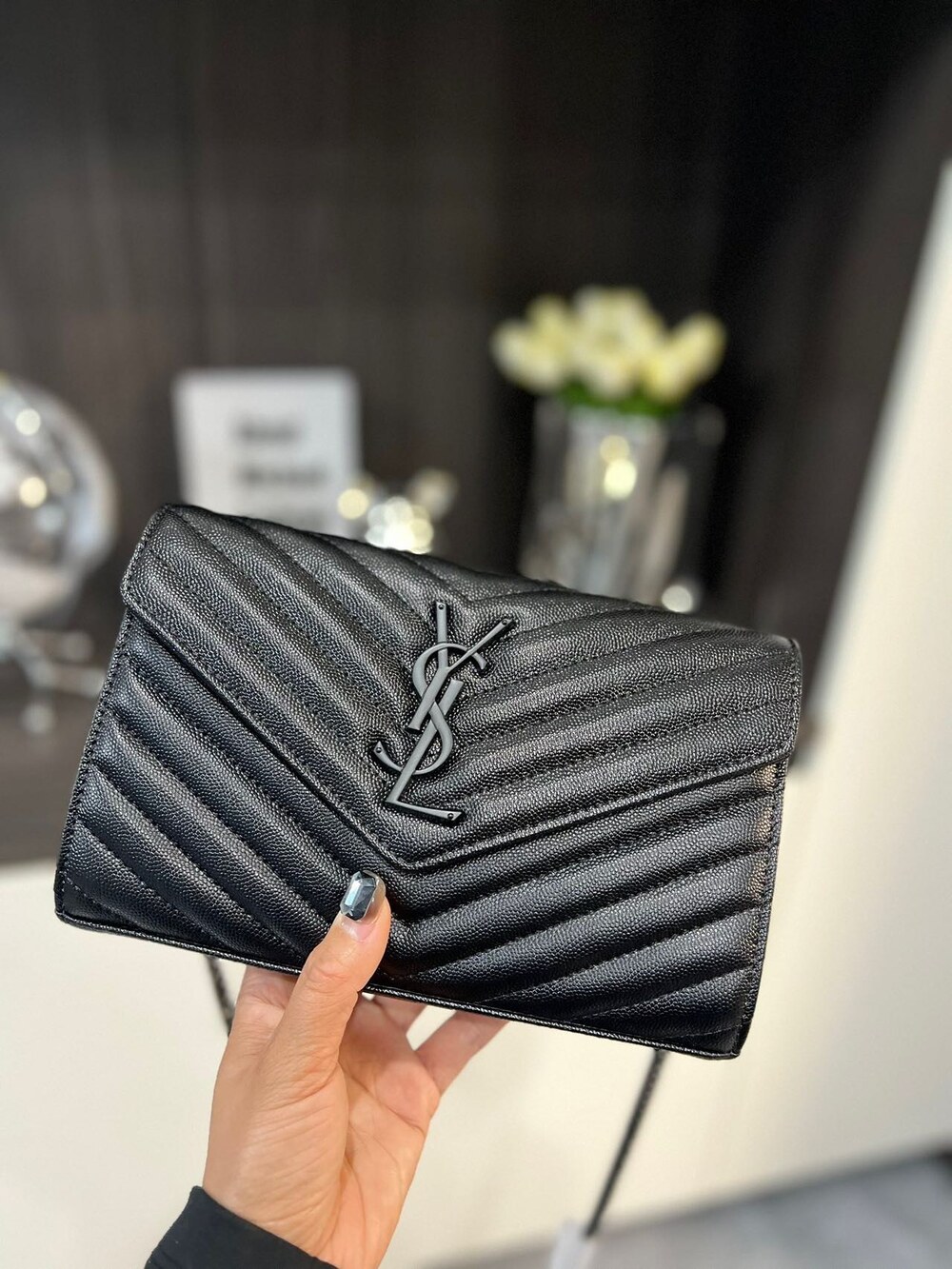 Saint Laurent Envelope Chain Walle Bag